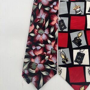 Lot Of 4‎ Men's Neck Ties Designer And Vintage Ferrell Reed, Je Suis, Structure
